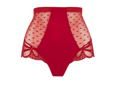 Slip haut rétro stricto sensuelle Rouge