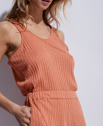 T-ee-shirt sans manche abricot Marcello