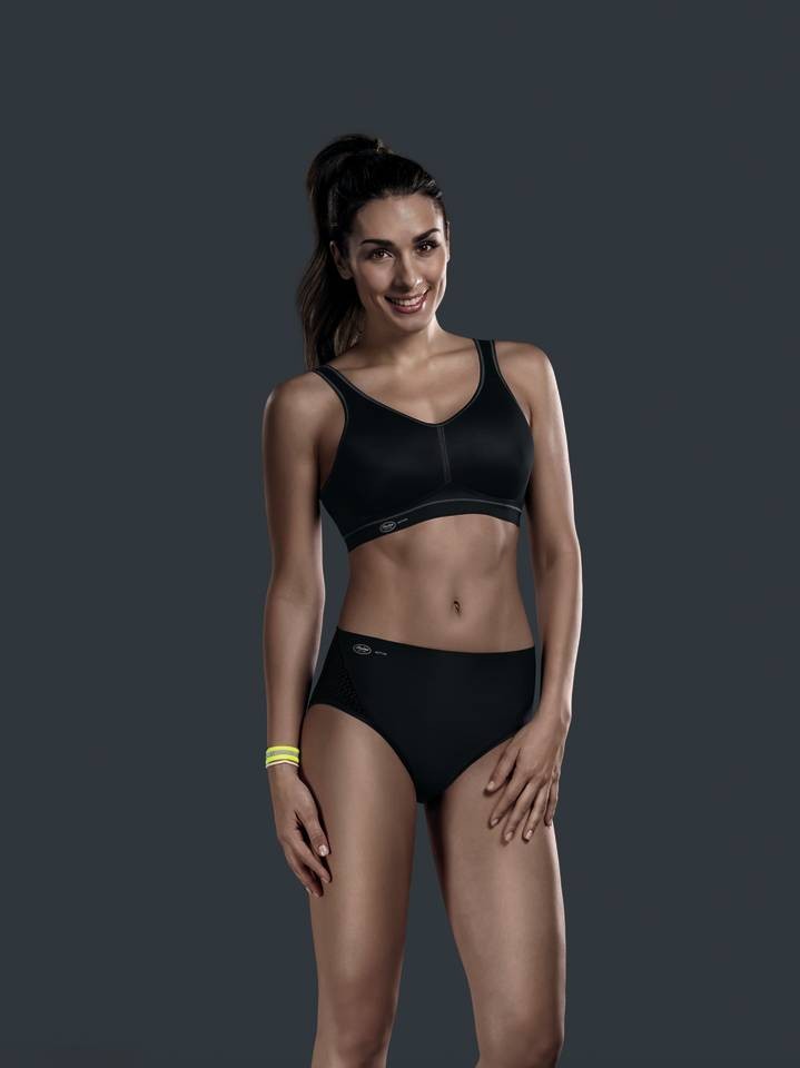 Soutien-gorge de sport souple Noir