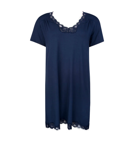 Chemise de nuit manche courte Simply perfect Marine