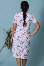 Chemise de nuit longue coton Paon