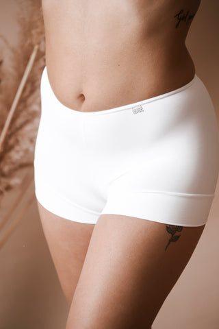 culotte short en microfibre couleur blanc de la marque Avet 3844