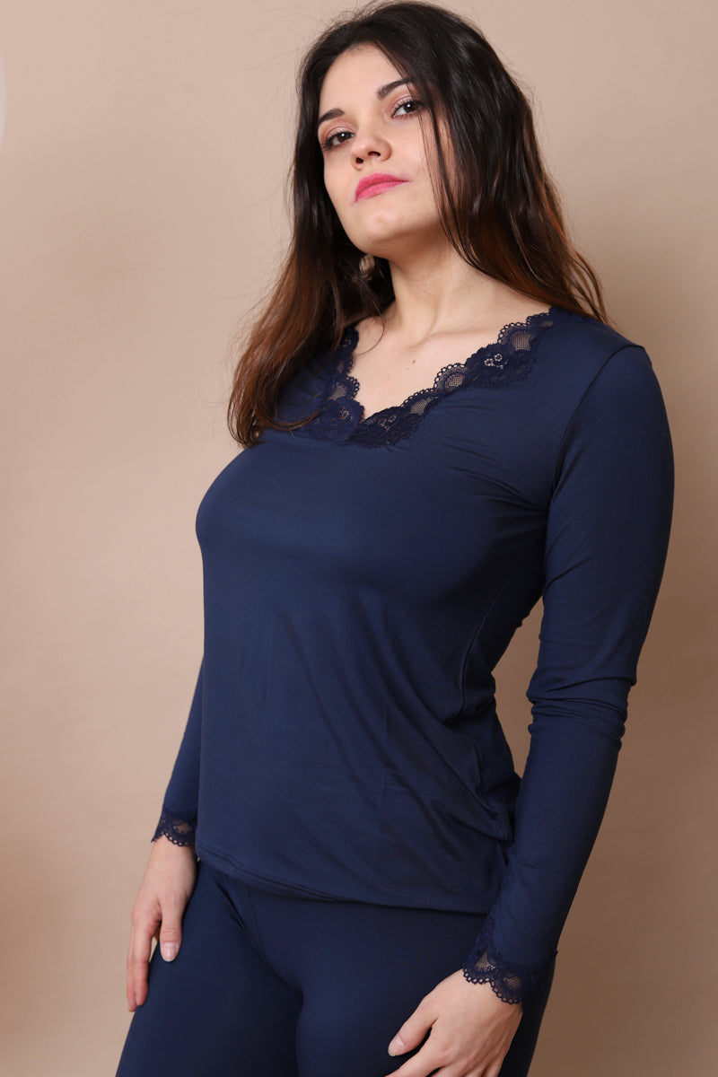 Tee-shirt SIMPLY PERFECT Marine Antigel