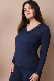 Tee-shirt SIMPLY PERFECT Marine Antigel