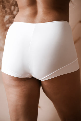culotte short en microfibre couleur blanc de la marque Avet 3844