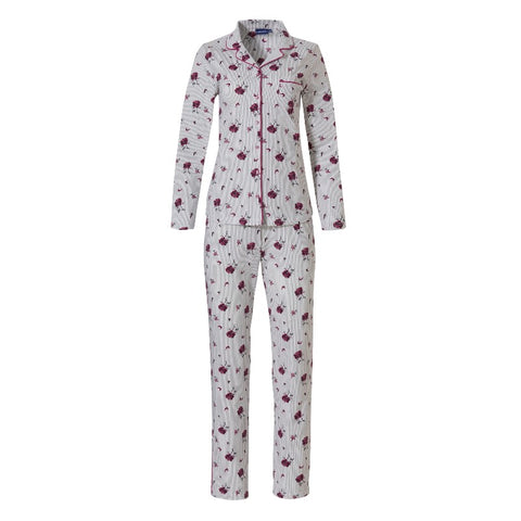 Pyjama boutonné coton Rosas
