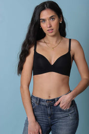 Soutien-gorge sans armature noir coque Perfect party
