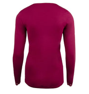 Top bien être manches longues Simply Perfect Tressage Pourpre