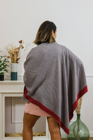 Poncho d'intérieur chaud