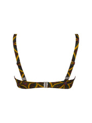 Haut de maillot de bain corbeille fitting La Muse Africa jaune