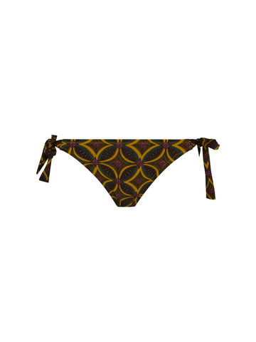 Slip de bain mini lacet La Muse Africa jaune