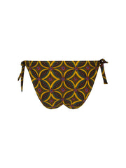 Slip de bain mini lacet La Muse Africa jaune