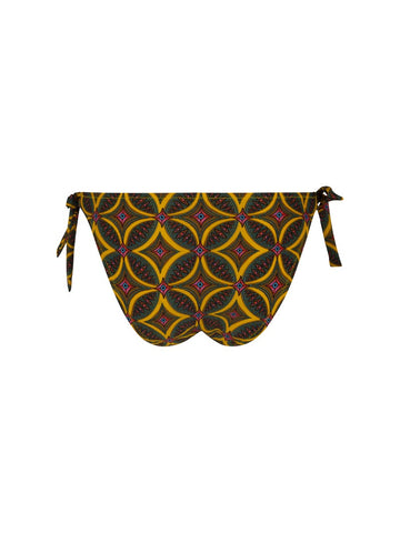 Slip de bain mini lacet La Muse Africa jaune