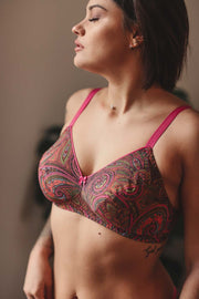 Soutien-gorge sans armature bonnet profond Carnet de voyage