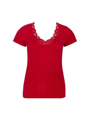 Tee-shirt manche courte Simply Perfect Rouge Capucine