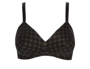 Soutien-gorge sans armature bonnet profond Bijou du jour noir