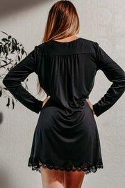 Chemise de nuit bien être Simply perfect Noir