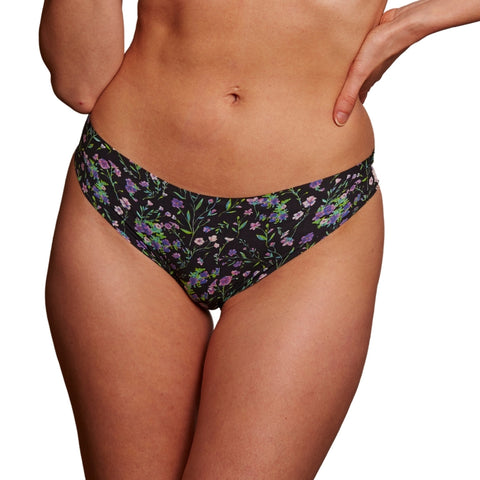 Slip dentelle invisible fleur de Lin