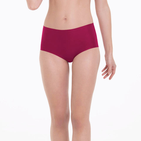 Culotte haute Essentials invisible Cherry red