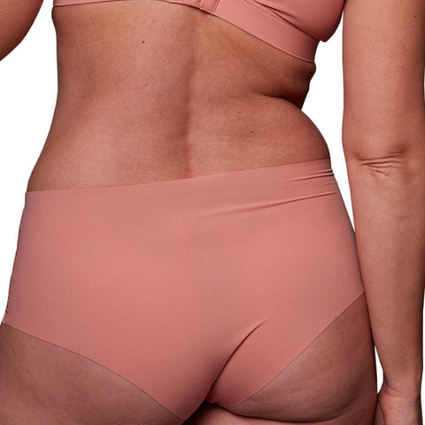 Culotte haute uni Terracotta