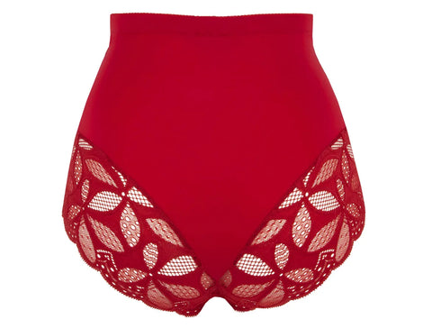 Slip haut rétro stricto sensuelle Rouge