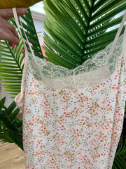 Débardeur microfibre fleurie