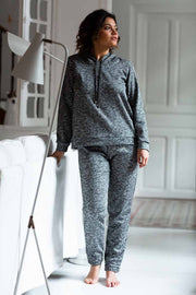 Tenue Détente jogging et sweet Gris Chiné