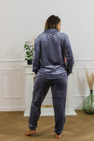 Tenue détente veste gris bleu