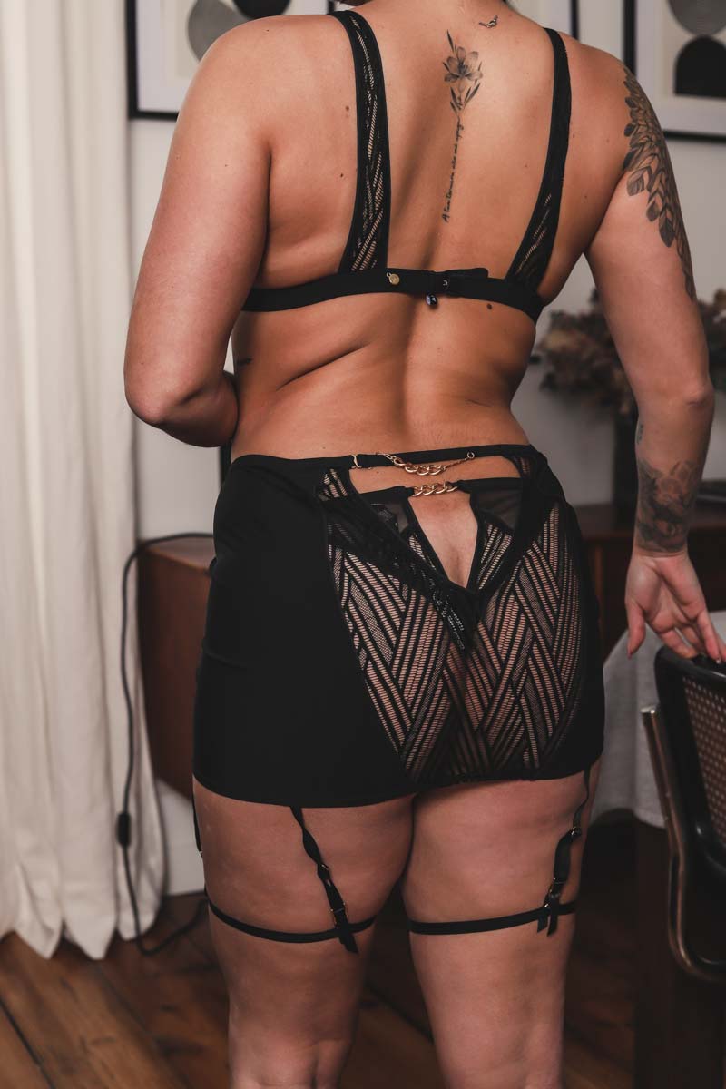 Jupe porte-jarretelle Onde Sensuelle
