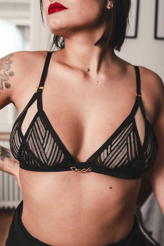 Soutien-gorge triangle ouvert sans armatures Onde Sensuelle