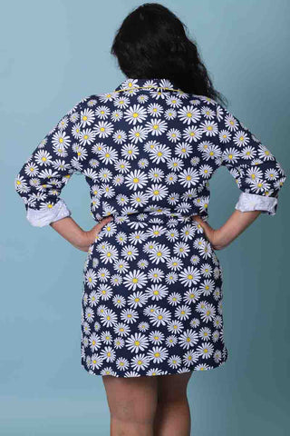 Chemise de nuit boutonnée coton Marguerite