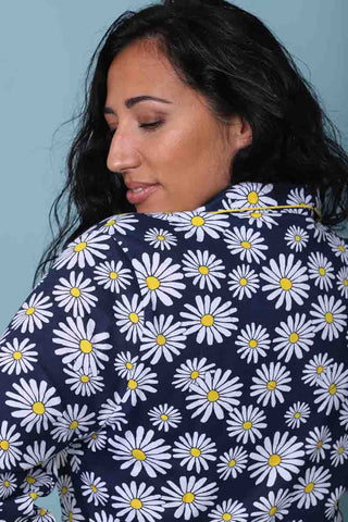 Chemise de nuit boutonnée coton Marguerite