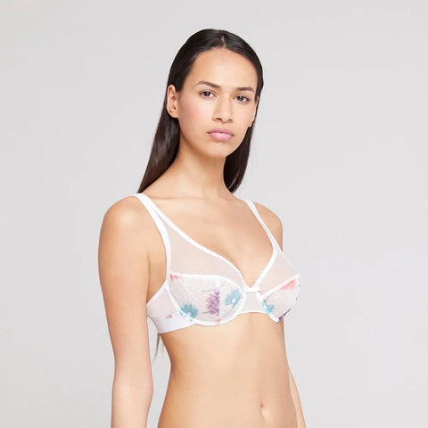 Soutien-gorge emboitant armature ivoire Jardin d'hiver