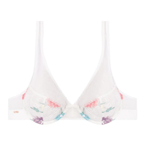 Soutien-gorge emboitant armature ivoire Jardin d'hiver