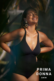 Maillot de bain 1 pièce décolleté  Holidays noir