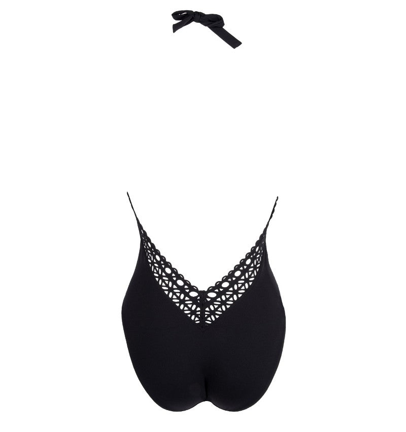 Maillot de bain 1 pièce Ajourage Couture Noir