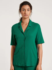 Pyjama chemise coton modal thermorégulant Vert