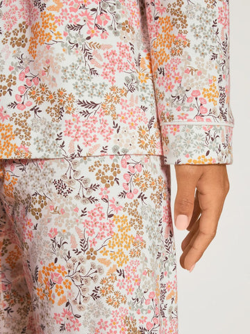 Pyjama chemisier coton fleurie