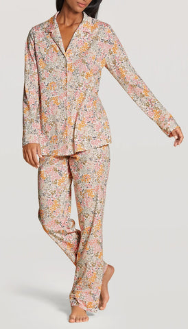 Pyjama chemisier coton fleurie