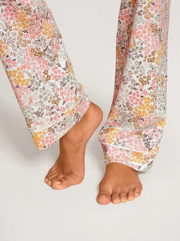Pyjama chemisier coton fleurie