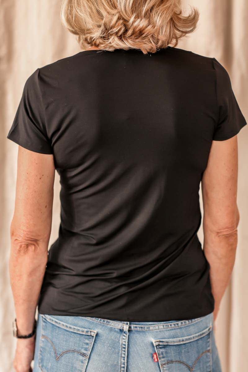 Tee-shirt manche courte Simply Perfect Noir