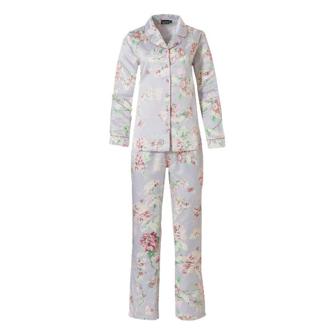 Pyjamas boutonnée satin Flores