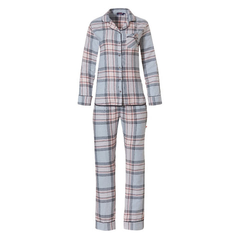 Pyjama chaud carreaux gris