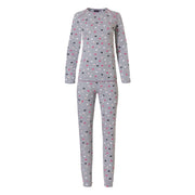 Pyjama coton coeur gris