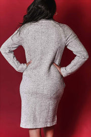Robe de Chambre boutonnée Grise