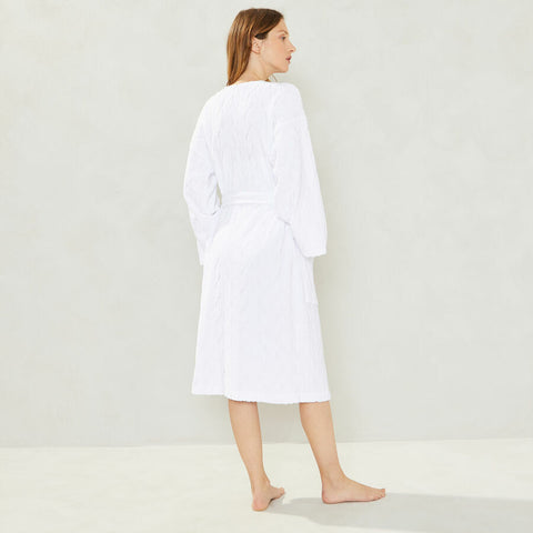 Kimono court coton blanc