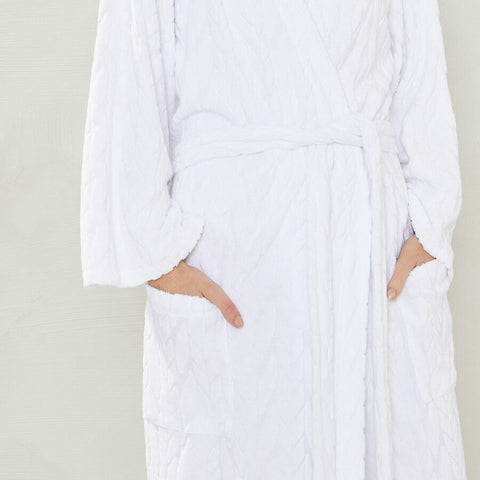 Kimono court coton blanc