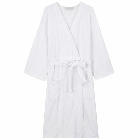Kimono court coton blanc