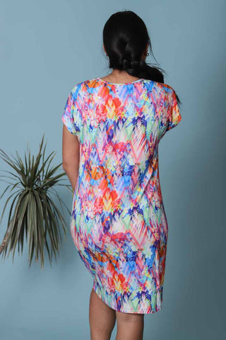 Robe de plage longue arc en ciel