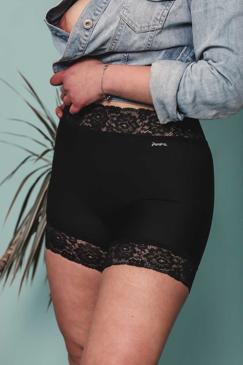Culotte short Noir anti frottement Dolce micro